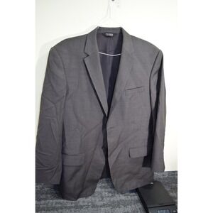 Jos A Bank MENS 43R Brown Plaid Two Button Blazer Sport Coat Suit Jacket Wool